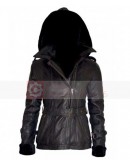 Emma Swan Once Upon A Time Black Hoodie Leather Jacket