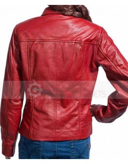Emma Swan Once Upon A Time Red Leather Jacket