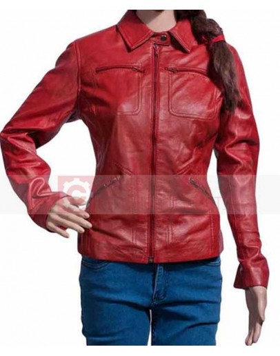 Emma Swan Once Upon A Time Red Leather Jacket