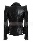 Kate Moss Motorcycle Black Leather Jacket
