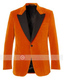 Kingsman: The Golden Circle Taron Egerton Velvet Tuxedo Coat