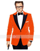 Kingsman: The Golden Circle Taron Egerton Velvet Tuxedo Coat