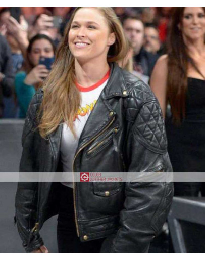 WWE Ronda Rousey (Roddy Piper) Leather Jacket