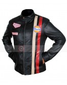 Steve McQueen Gulf Le Mans Biker Racing Jacket