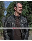 The Walking Dead Steven Ogg (Simon) Black Leather Jacket