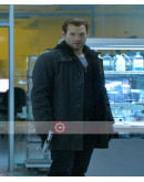 Ephraim Goodweather The Strain (Corey Stoll) Black Cotton/Leather Coat