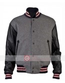 Andrew Garfield Wool Varsity Jacket