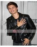 Baby Driver Ansel Elgort Leather Jacket