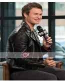 Baby Driver Ansel Elgort Leather Jacket