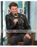 Baby Driver Ansel Elgort Leather Jacket