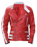 Axl Rose Red Costume Leather jacket