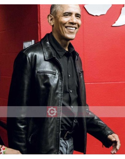 Obama Leather Jacket | US President Jacket | Black Jacket
