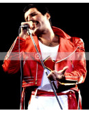 Freddie Mercury Red Leather Jacket
