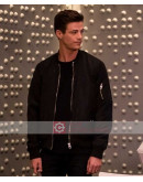 Grant Gustin On The Set Of Flash Season 5 Leather Jacket Grant Gustin On The Set Of Flash Season 5 Leather Jacket