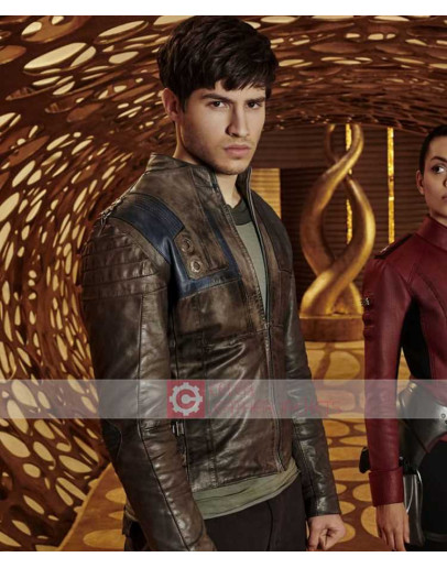 Krypton Seyg EL Superman TV Series Leather Jacket