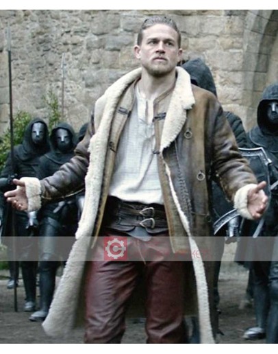 Legend of The Sword Charlie Hunnam Leather Coat