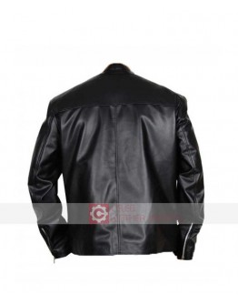 Lucifer Amenadiel (D.B. Woodside) Biker Black Leather Jacket