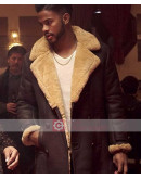 SuperFly Trevor Jackson Shearling Leather Coat