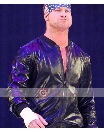 WWE Dolph Ziggler Varsity Leather Jacket