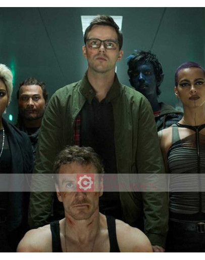 X-Men Dark Phoenix Nicholas Hoult Green Jacket