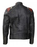 Cafe Racer Retro Distressed Biker Leather Jacket