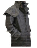 Mens Western Duster Trench Leather Coat