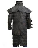 Mens Western Duster Trench Leather Coat