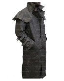 Mens Western Duster Trench Leather Coat