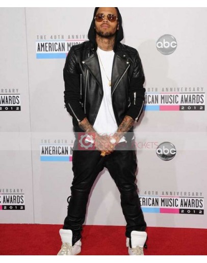 Singer Chris Brown Leather Pant