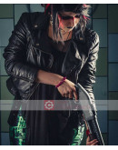 Shadowrun Decker Cosplay Biker Leather Jacket