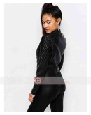 Singer Ariana Grande Biker Leather Jacket