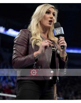 WWE Charlotte Flair Leather Jacket 
