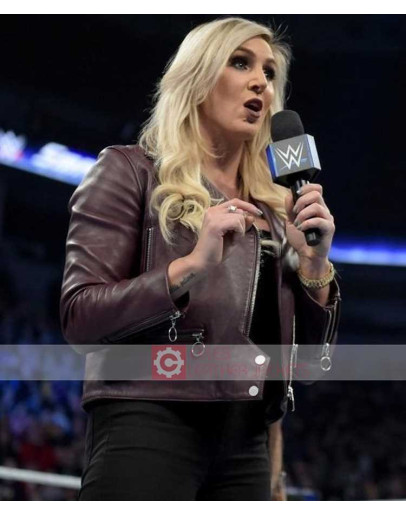 WWE Charlotte Flair Leather Jacket 