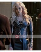 The Flash Season 3 Caitlin Snow (Killer Frost) Black Leather Coat