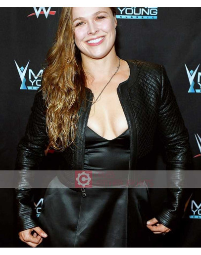 WWE Ronda Jean Rousey Leather Jacket