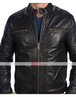 Andrew Marc Laser Moto Leather Jacket