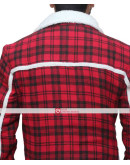 Deadpool Ryan Reynolds Red Shearling Jacket