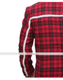 Deadpool Ryan Reynolds Red Shearling Jacket