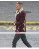 Deadpool Ryan Reynolds Red Shearling Jacket