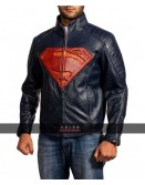 Superman Man of Steel 2 Blue Leather Jacket