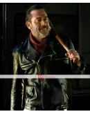 The Walking Dead (Negan) Jeffrey Dean Morgan Black Leather Jacket