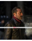 The Walking Dead (Negan) Jeffrey Dean Morgan Black Leather Jacket