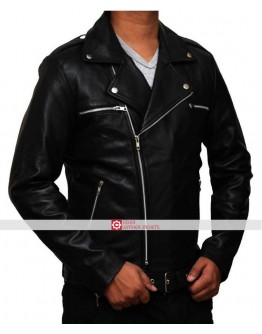 The Walking Dead (Negan) Jeffrey Dean Morgan Black Leather Jacket