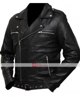 The Walking Dead (Negan) Jeffrey Dean Morgan Black Leather Jacket